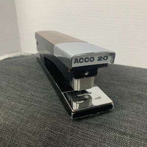 Vintage ACCO 20 Stapler - Mid-Century Modern Retro - Made In USA